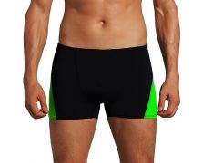 Mens Swim Boxers-BLK-GRN